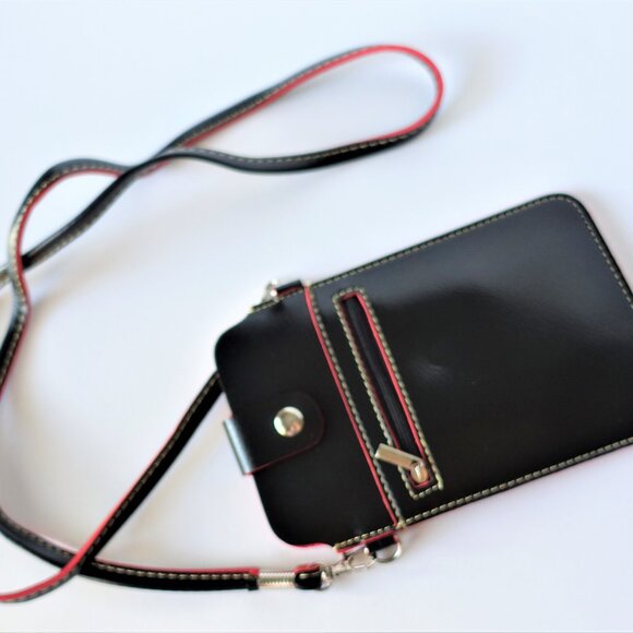 Ultra Slim PU Leather Protective Bag with Shoulder String Strap Metal Buckle - Picture 4 of 8